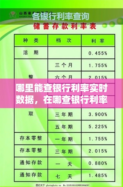 哪里能查银行利率实时数据,在哪查银行利率