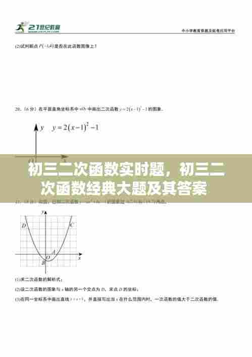 初三二次函数实时题,初三二次函数经典大题及其答案
