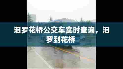 汨罗花桥公交车实时查询,汨罗到花桥