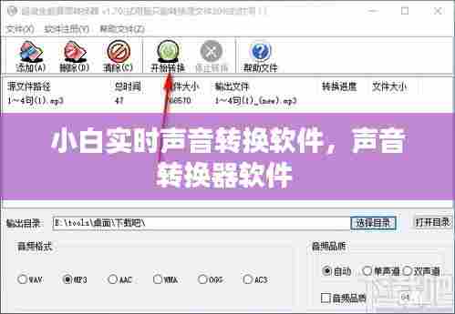 小白实时声音转换软件,声音转换器软件