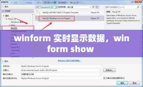 winform 实时显示数据,winform show