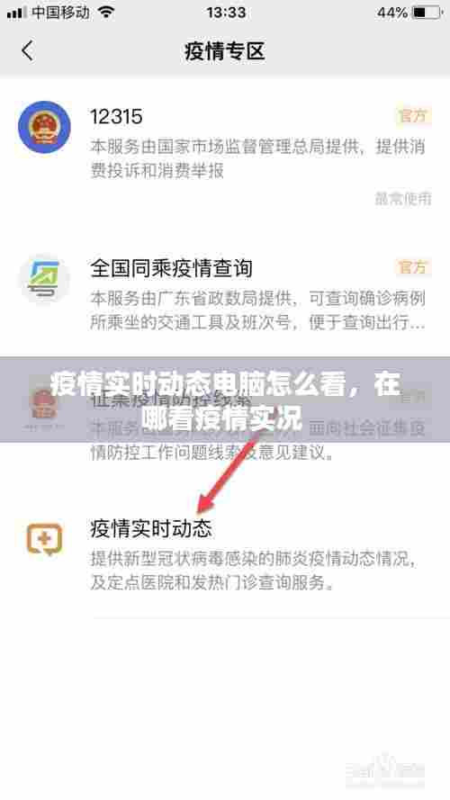 疫情实时动态电脑怎么看，在哪看疫情实况 