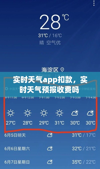 实时天气app扣款，实时天气预报收费吗 