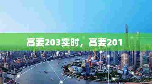 高要203实时,高要201