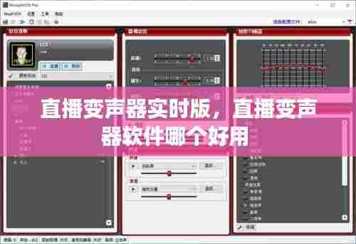 直播变声器实时版,直播变声器软件哪个好用