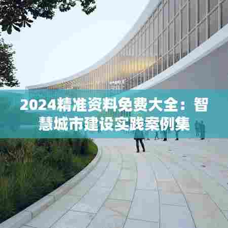 2024精准资料免费大全:智慧城市建设实践案例集