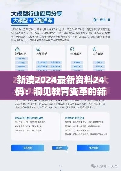 新澳2024最新资料24码:洞见教育变革的新动向
