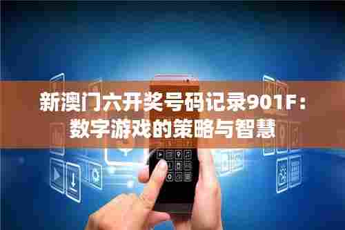 新澳门六开奖号码记录901F:数字游戏的策略与智慧