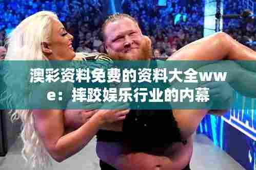 澳彩资料免费的资料大全wwe:摔跤娱乐行业的内幕