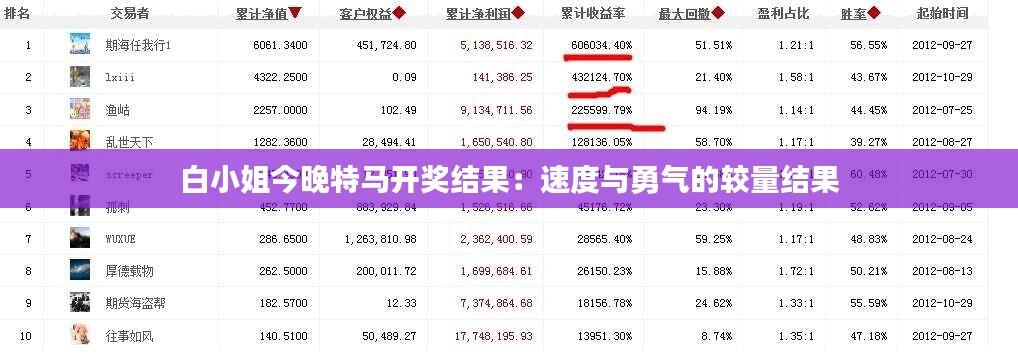 白小姐今晚特马开奖结果:速度与勇气的较量结果