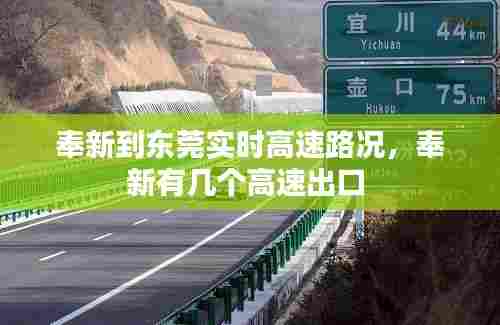 奉新到东莞实时高速路况,奉新有几个高速出口