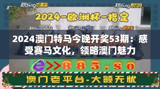 2024澳门特马今晚开奖53期:感受赛马文化,领略澳门魅力