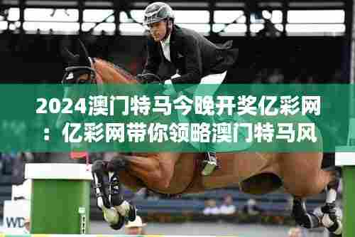 2024澳门特马今晚开奖亿彩网:亿彩网带你领略澳门特马风韵