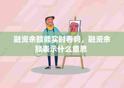 融资余额能实时看吗,融资余额表示什么意思