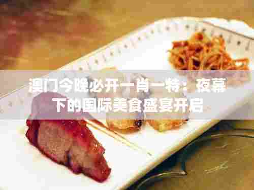 澳门今晚必开一肖一特：夜幕下的国际美食盛宴开启