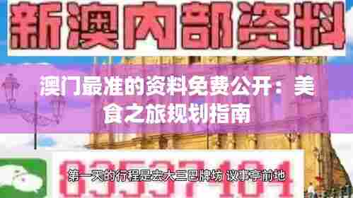 澳门最准的资料免费公开:美食之旅规划指南