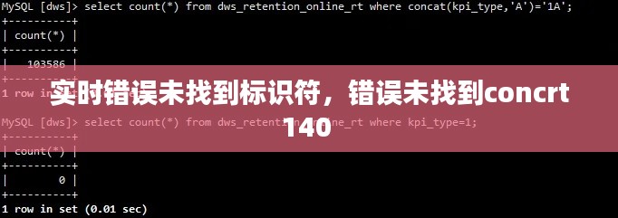 实时错误未找到标识符，错误未找到concrt140 