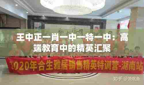 王中正一肖一中一特一中:高端教育中的精英汇聚