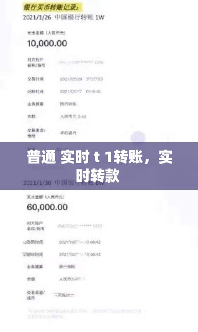 普通 实时 t 1转账,实时转款