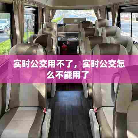 实时公交用不了,实时公交怎么不能用了