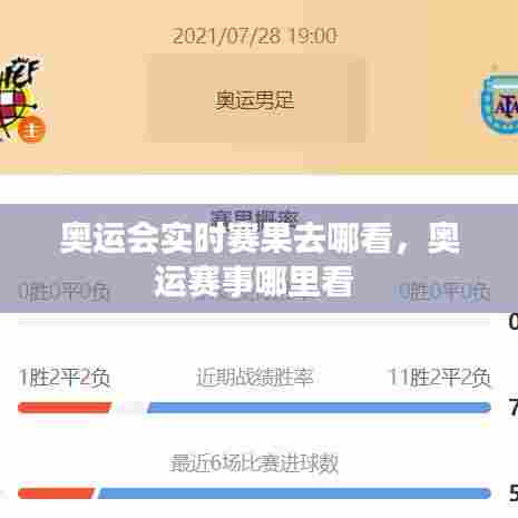 奥运会实时赛果去哪看，奥运赛事哪里看 