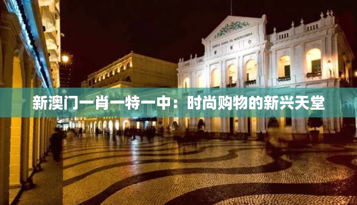 新澳门一肖一特一中：时尚购物的新兴天堂