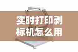 实时打印剥标机怎么用的,片料剥标机