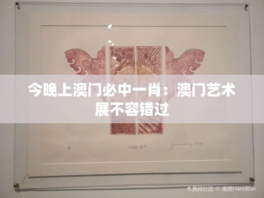 今晚上澳门必中一肖:澳门艺术展不容错过