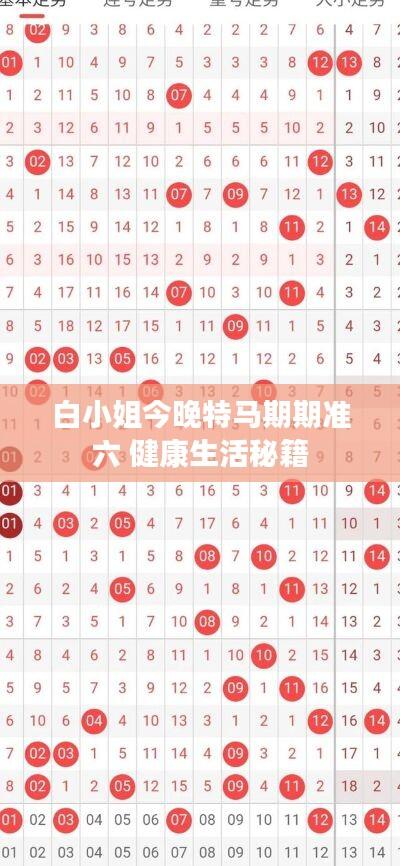 白小姐今晚特马期期准六 健康生活秘籍