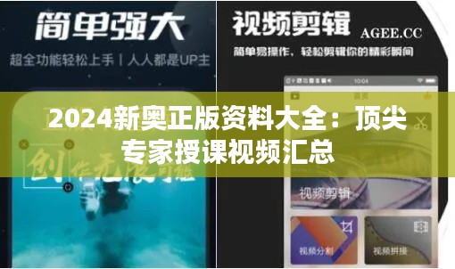 2024新奥正版资料大全:顶尖专家授课视频汇总