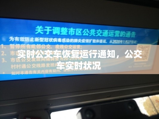 实时公交车恢复运行通知,公交车实时状况