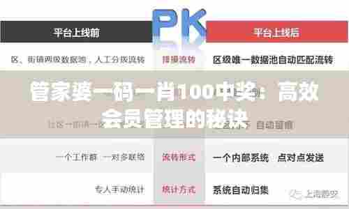 管家婆一码一肖100中奖：高效会员管理的秘诀