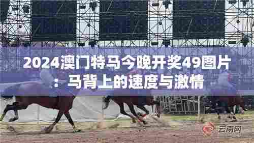 2024澳门特马今晚开奖49图片:马背上的速度与激情