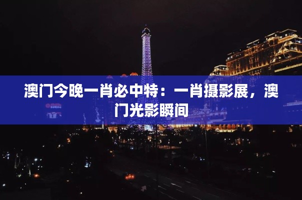 澳门今晚一肖必中特:一肖摄影展,澳门光影瞬间