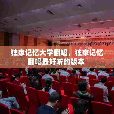 独家记忆大学翻唱,独家记忆翻唱最好听的版本