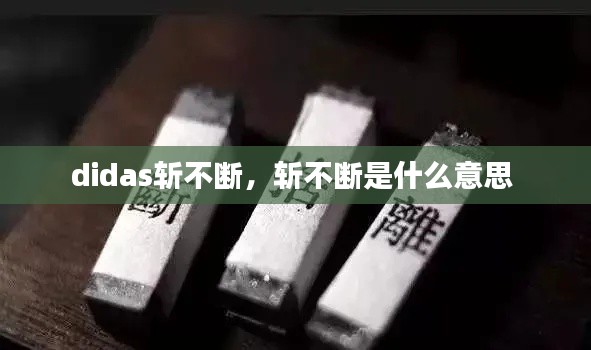 didas斩不断,斩不断是什么意思
