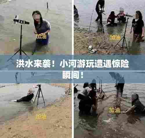 洪水来袭!小河游玩遭遇惊险瞬间!
