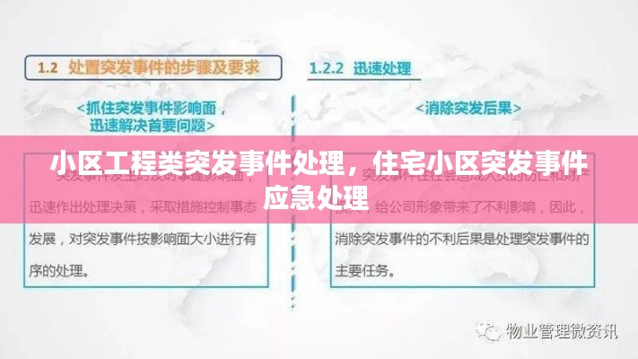 小区工程类突发事件处理,住宅小区突发事件应急处理