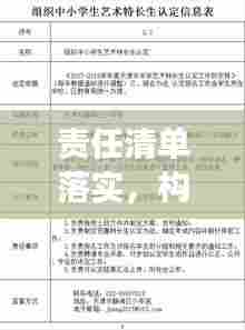 责任清单落实,构建高效执行力的核心基石