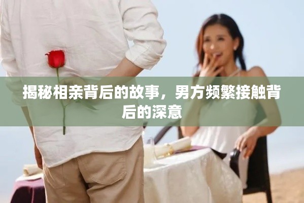 揭秘相亲背后的故事,男方频繁接触背后的深意