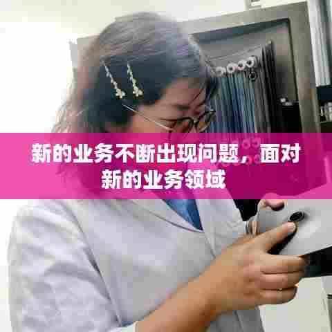 新的业务不断出现问题,面对新的业务领域