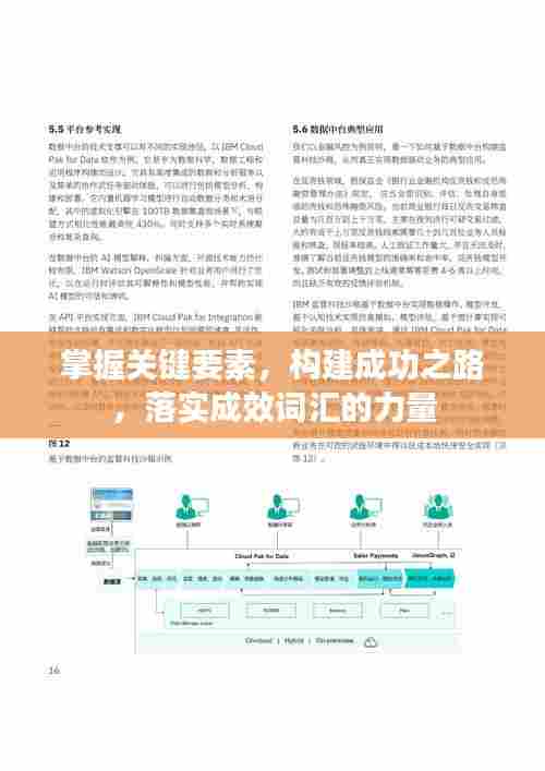 掌握关键要素,构建成功之路,落实成效词汇的力量