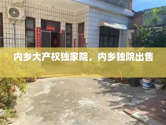 内乡大产权独家院，内乡独院出售 