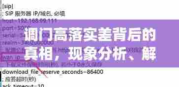 调门高落实差背后的真相,现象分析、解决策略全解析