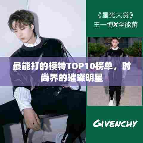最能打的模特TOP10榜单,时尚界的璀璨明星