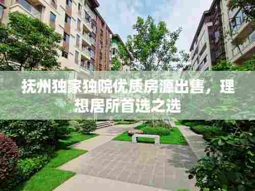 抚州独家独院优质房源出售,理想居所首选之选