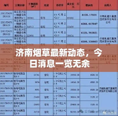 济南烟草最新动态,今日消息一览无余