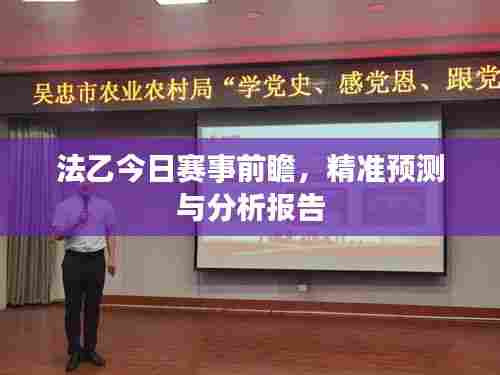 法乙今日赛事前瞻,精准预测与分析报告