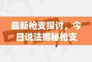 最新枪支探讨，今日说法揭秘枪支知识