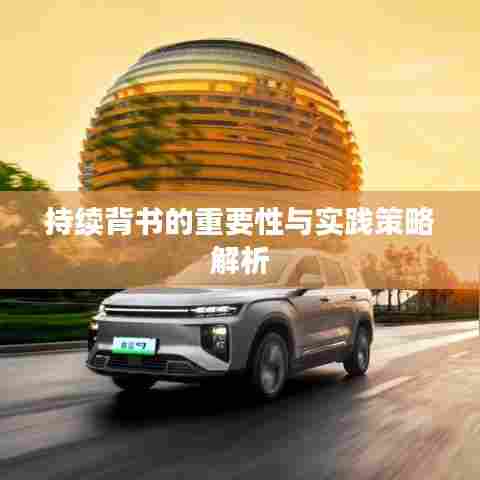 持续背书的重要性与实践策略解析